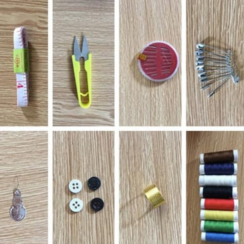 Kit Completo Maleta de Costura Compacto e Organizado -MINI MALETA 4 Botoes -10 Alfinetes de seguranç