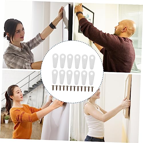 Image of Veemoon 100pcs Photo Frame Buttons Durable Hanging Photo Accessories for Frame Backboard Fixing Reliable Turn Buttons for Easy Picture Replacement and Craft Projects