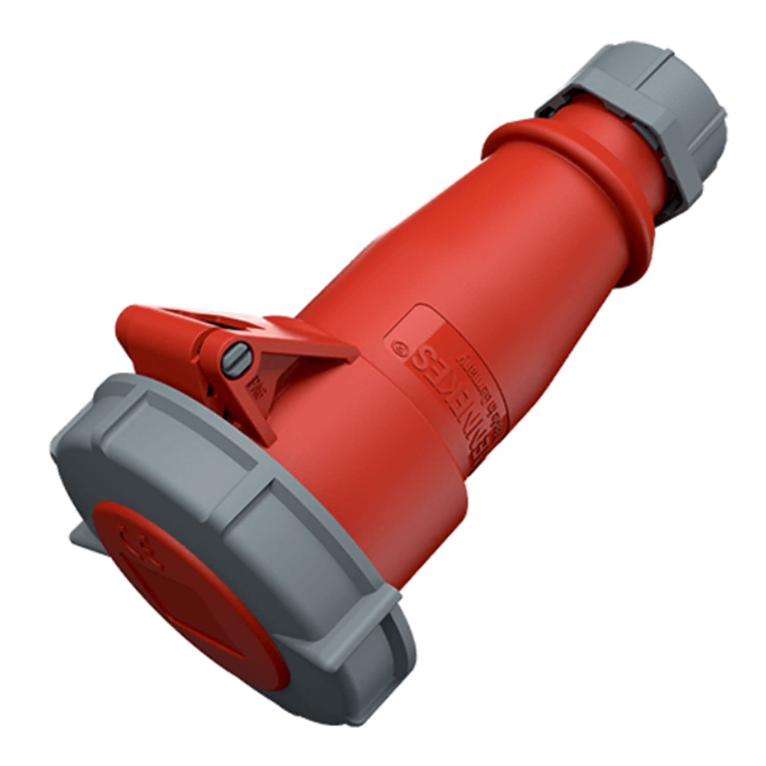 Mennekes (Unternehmen) 550 amv-top einzelnen Teil Körper Stecker, IP 67 Schutz, 6 Stunden Earth Position, 5 Pole, 16 A, 400 V, rot