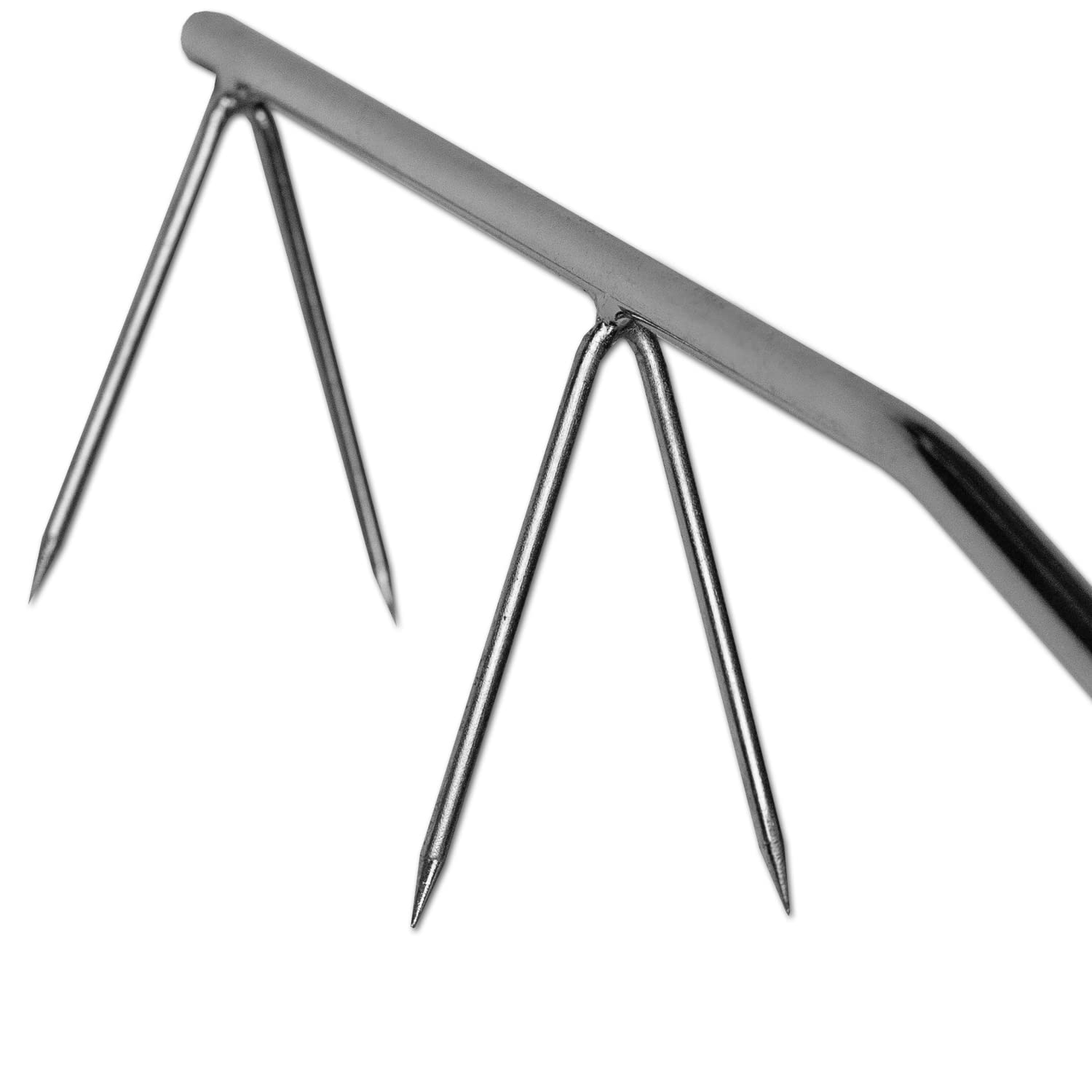 A&N 10 Stück Räucherhaken Stainless Steel Doppel V-Spitze 17cm