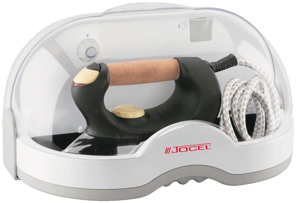 Jocel TY2608B2 - Plancha (Plancha vapor-seco, Suela de aluminio, Color blanco, 0,85 L, 2400 W, 416 mm)