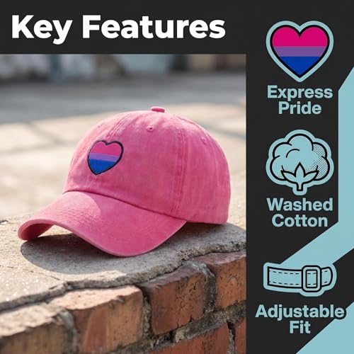 Image of Embroidered Pride Hat LGBT Cap Low Profile Distressed Dad Hat