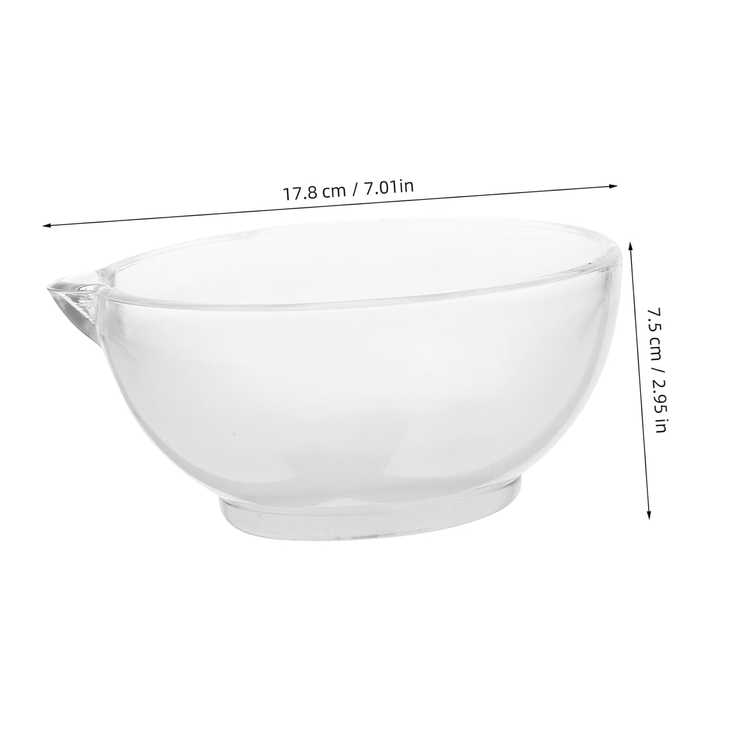 Luxshiny 1set Glass Pestle and Bowl Heavy Duty Laboratory and Kitchen Borosilicate Glass Mortar and Pestle for Grinding and Pills