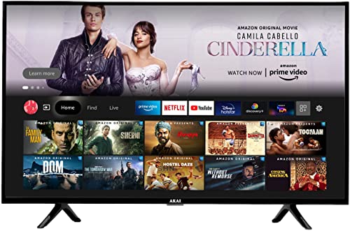AKAI (43 Inches) Full HD Smart LED Fire TV (Black) (2020 Model) | Voice Remote With Alexa For Rs. 18999 @ 63% off