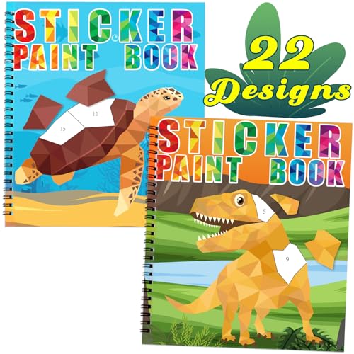 Image of 2PCS Dinosaur Underwater World Stickers for Kids 2-4