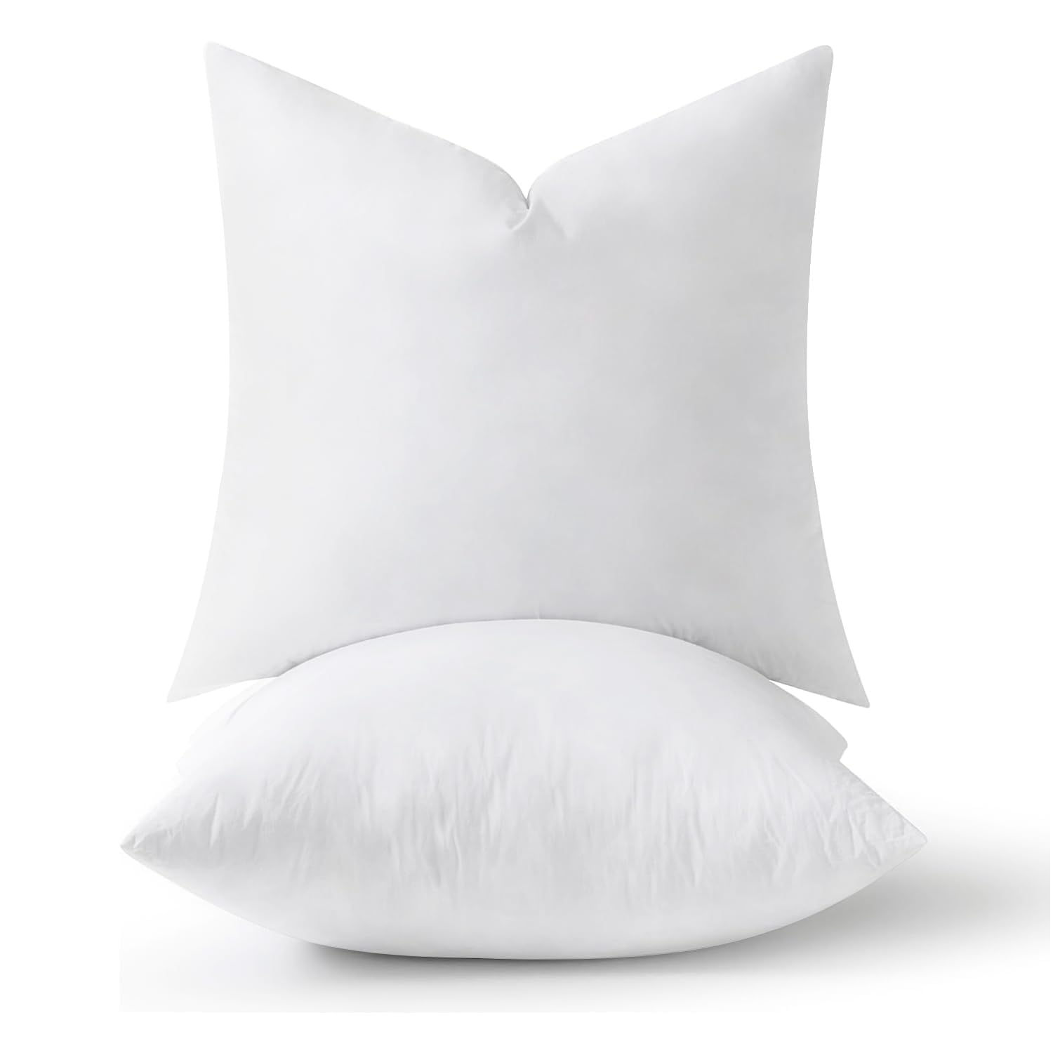 MIULEE 20x20 Pillow Inserts,Down Alternative Pack of 2 Decorative Throw Pillows for Sofa Couch Bed, Ultra Soft Fluffy Bed Sleeping Form