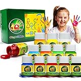 Seguro y no tóxico, la pintura de dedos Magicdo para niños no es tóxica y segura. Mueve los dedos, sumérgelos en color y listo. Creativa a mano utilizando esta pintura no tóxica para dedos. Empieza a pintar con nuestros kits de pintura de dedos para niños pequeños