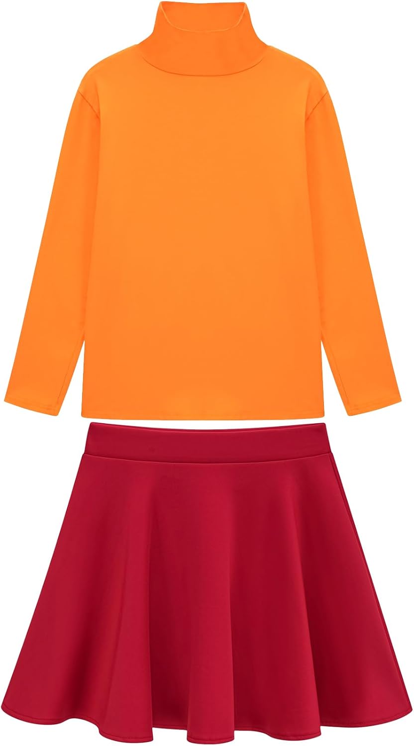 Halloween Costumes for Women 2025 Sexy Couples Adult Cosplay Outfit,XL Orange - Image 2