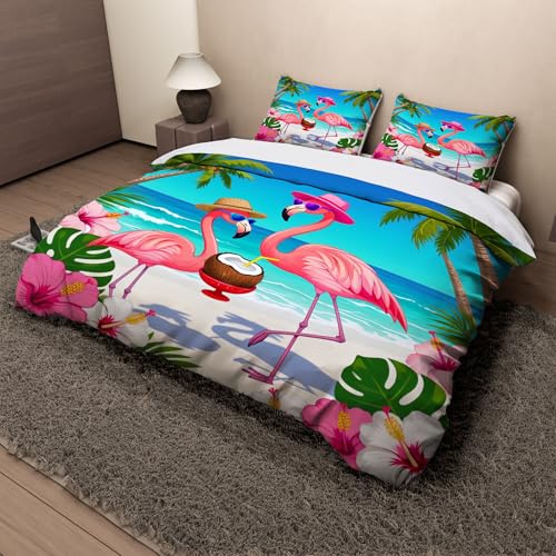 Housse de couette océan et plage 240x260 pour une chambre style vacances