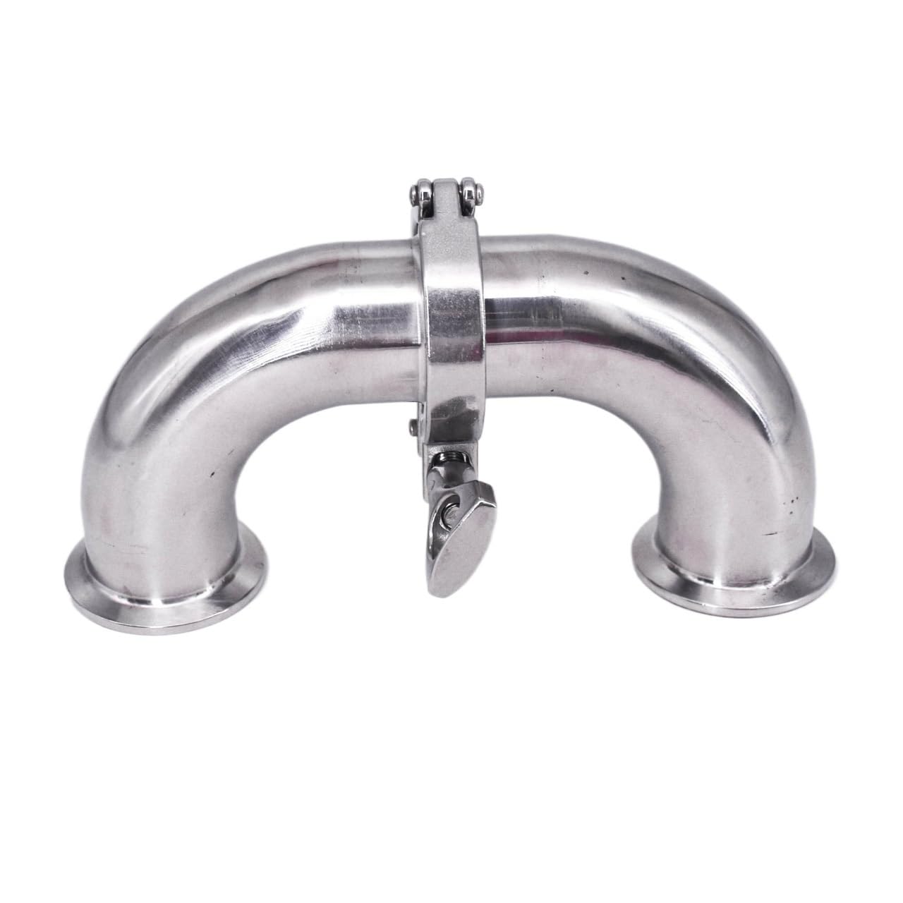 0,5" 1, 2" 2, 3" 3, 4" Tri Clamp 180 Winkel SUS304 316L Edelstahl Rohrverschraubung(SUS304,57mm OD K77.5mm)