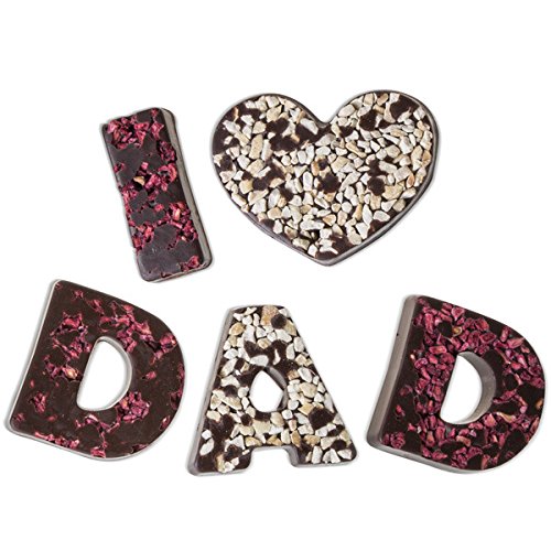 I love Dad - Pure chocolade - Chocolade letters | Vaderdag | Verjaardag | Cadeau papa | Geschenkidee | Geschenk voor papa | Houten kistje - Image 4