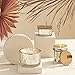 Capri White Mercury Hexagon Candle - 17 Oz - Volcano