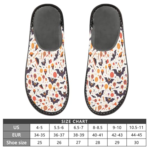 JUNZAN Halloween Memory Foam Slippers for Women Men House Slippers for Bedroom Indoor4