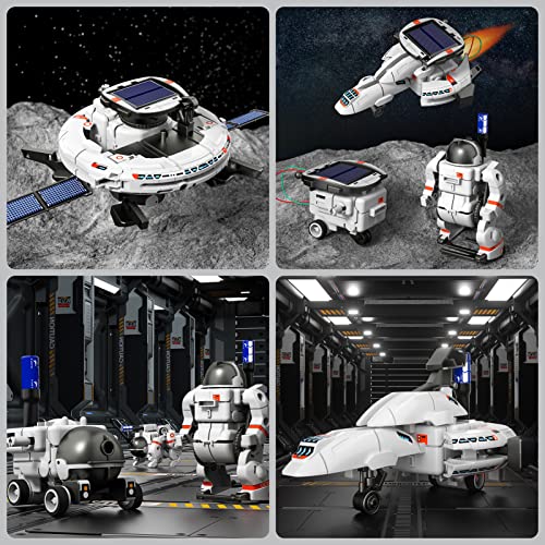 image for Lucky Doug STEM Projects for Kids Age 8-12, 6-in-1 STEM Solar Robot Ki