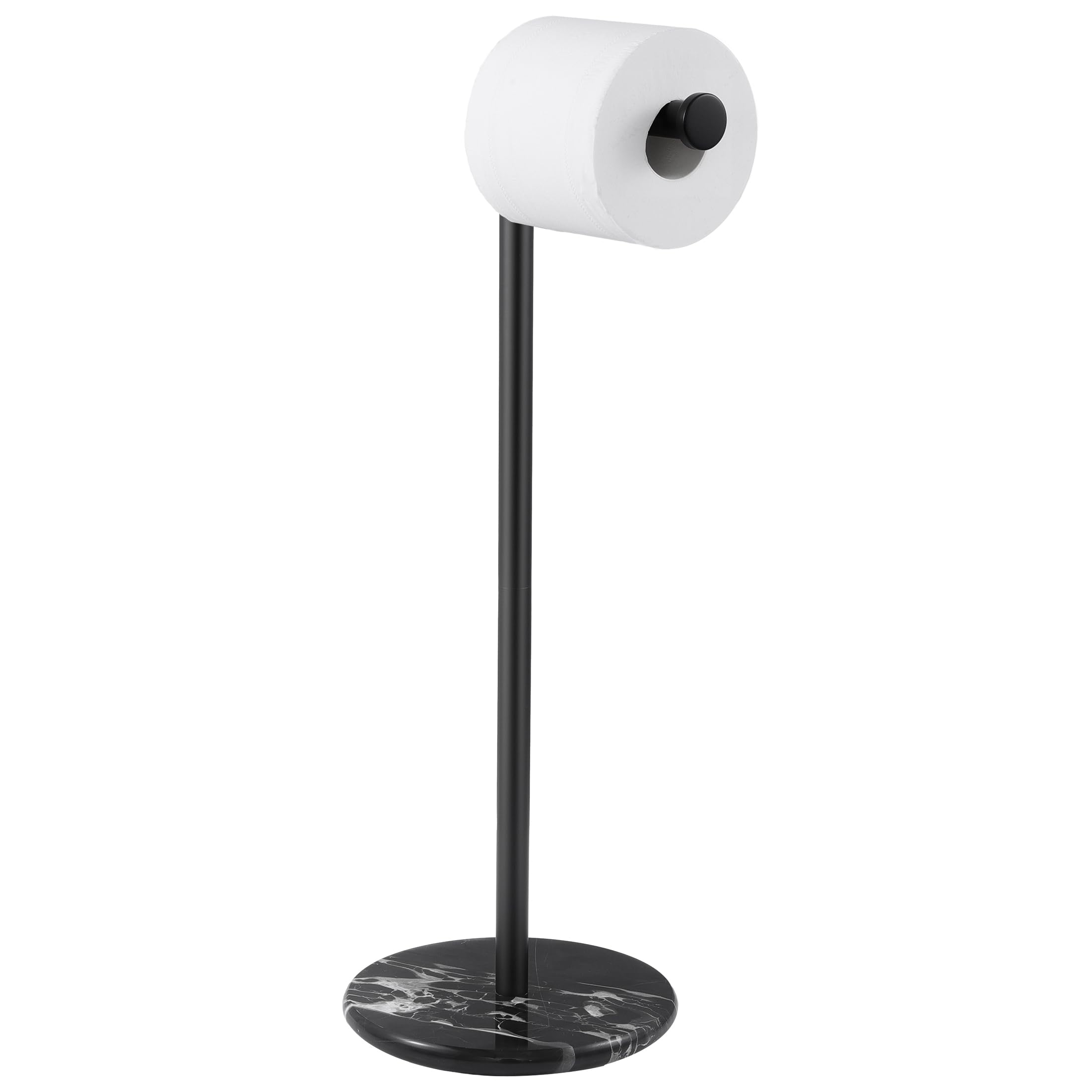 KES Freestanding Toilet Paper Holder Stand, Brushed Steel, Marble Base — Amazon image 14