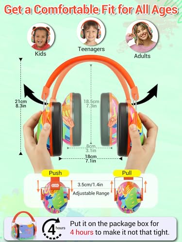 Image of Dr.meter Kids Ear Protection Ear Muffs for Noise Reduction, 27.4dB Noise Cancelling Headphones for Toddlers, Kids Autism, Sensory Earmuffs, Hearing Protection Monster Truck Jam