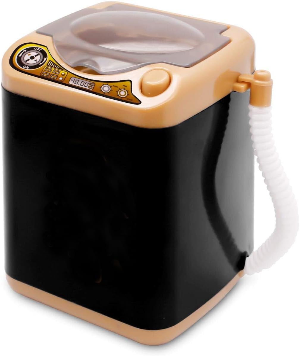 Makeup Sponge Washing Machine, Deep Clean Mini Washing Machine for Makeup Sponge, Powder Puffs (Black)