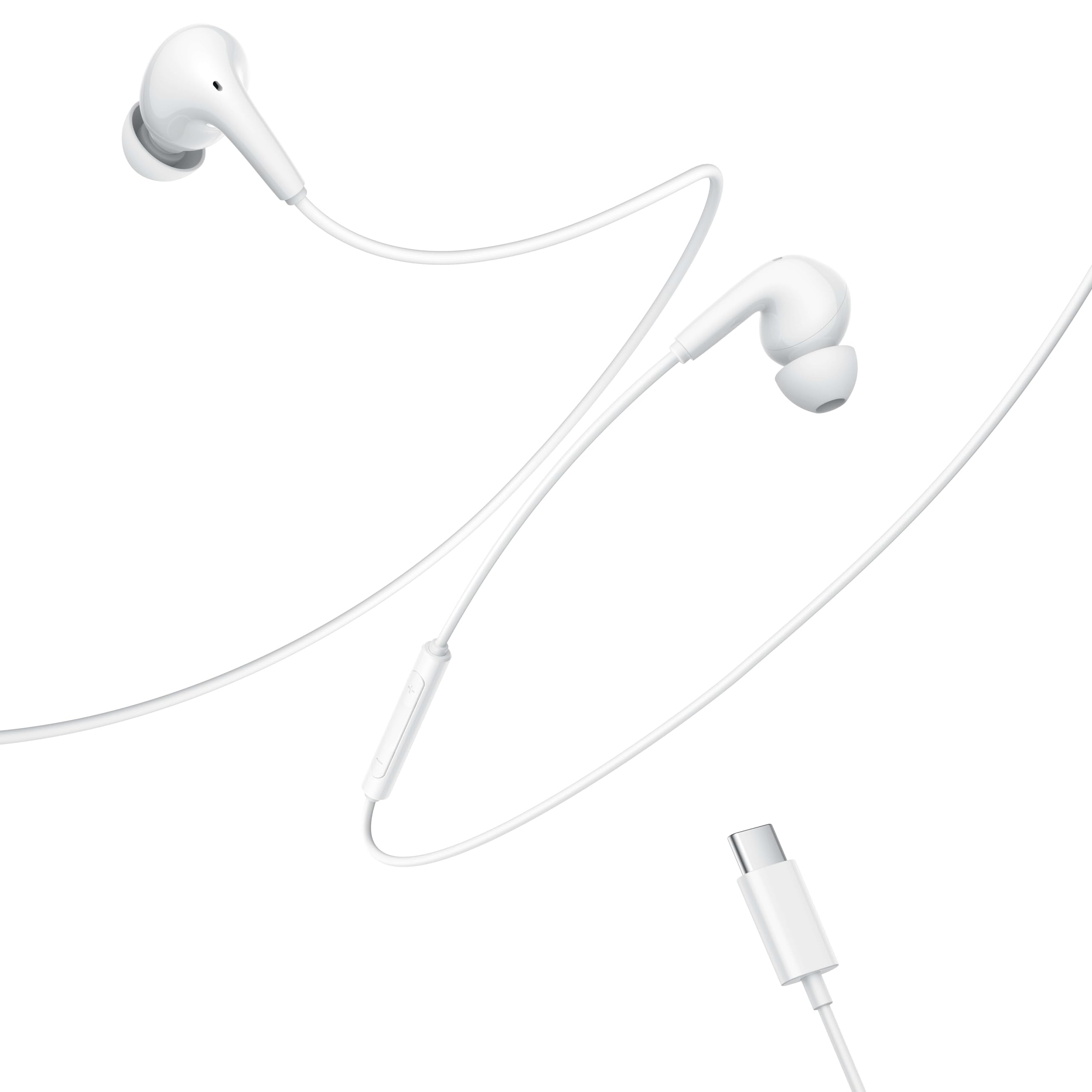 Edifier P230 USB-C Wired Earphones, Hi-Res Audio, 12.4mm Dynamic Driver, IP54 Water Resistant -White — Amazon image 4