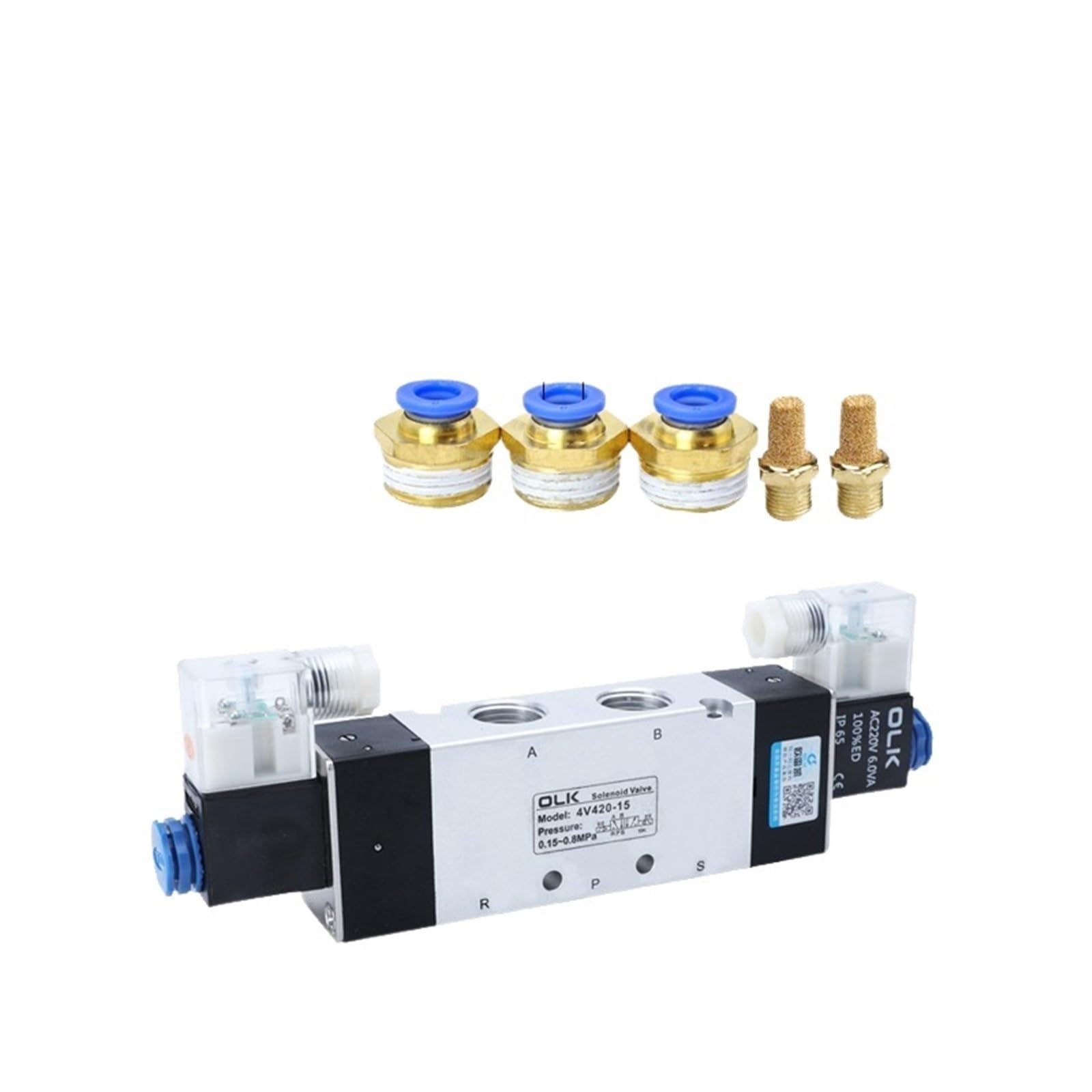 Électrovanne pneumatique 4V420-15 pour stopper les fuites d'air