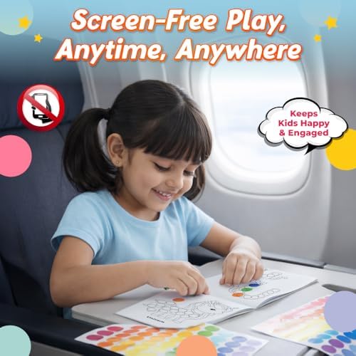 Image of 2000+ Dot Sticker Activity Book For 3+ Years Old Toddlers | Fun Sticker Set, Focus Builder, A to Z letters (Uppercase & Lowercase), Numbers 1-10 | Screen-Free Educational Activity For Kids