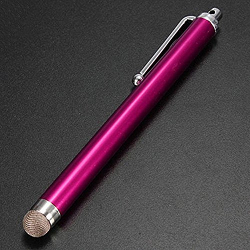 Gemini_mall® Stylet capacitif universel avec pointe en maille métallique pour Apple iPad, iPhone, iPod, tablette, Samsung Galaxy, LG et HTC Rose