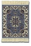 Lextra® (Contemporary Jaipur) CoasterRug®, blues, ivory, and pink, 5.5