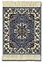 Lextra® (Contemporary Jaipur) CoasterRug®, blues, ivory, and pink, 5.5" x 3.5", set of four