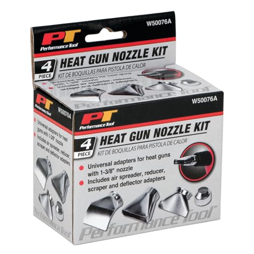 Image of Performance Tool W50076A Universal 4 piece Heat Gun Nozzle Kit