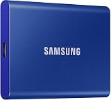 Samsung SSD Externe T7 2 To, Bleu, MU-PC2T0H/WW, Vitesse de lecture/écriture jusqu'à 1050 Mo/s, Sécurisation par mot de passe - 5