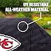 YouTheFan NFL Kansas City Chiefs Heavy Duty Waterproof Grill Cover – UV Resistant, Durable Polyester BBQ Cover, Weatherproof for Outdoor Gas or Charcoal Grills, for Grills up to 5’ Wide