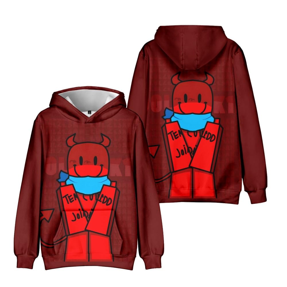 Hzsyc Boys H Zsyc Kids Forsaken Gubby Character Group Oody Cute Rabbit Gubby 3D Figure Sweatshirt For Fans Gift (,11-12Years)