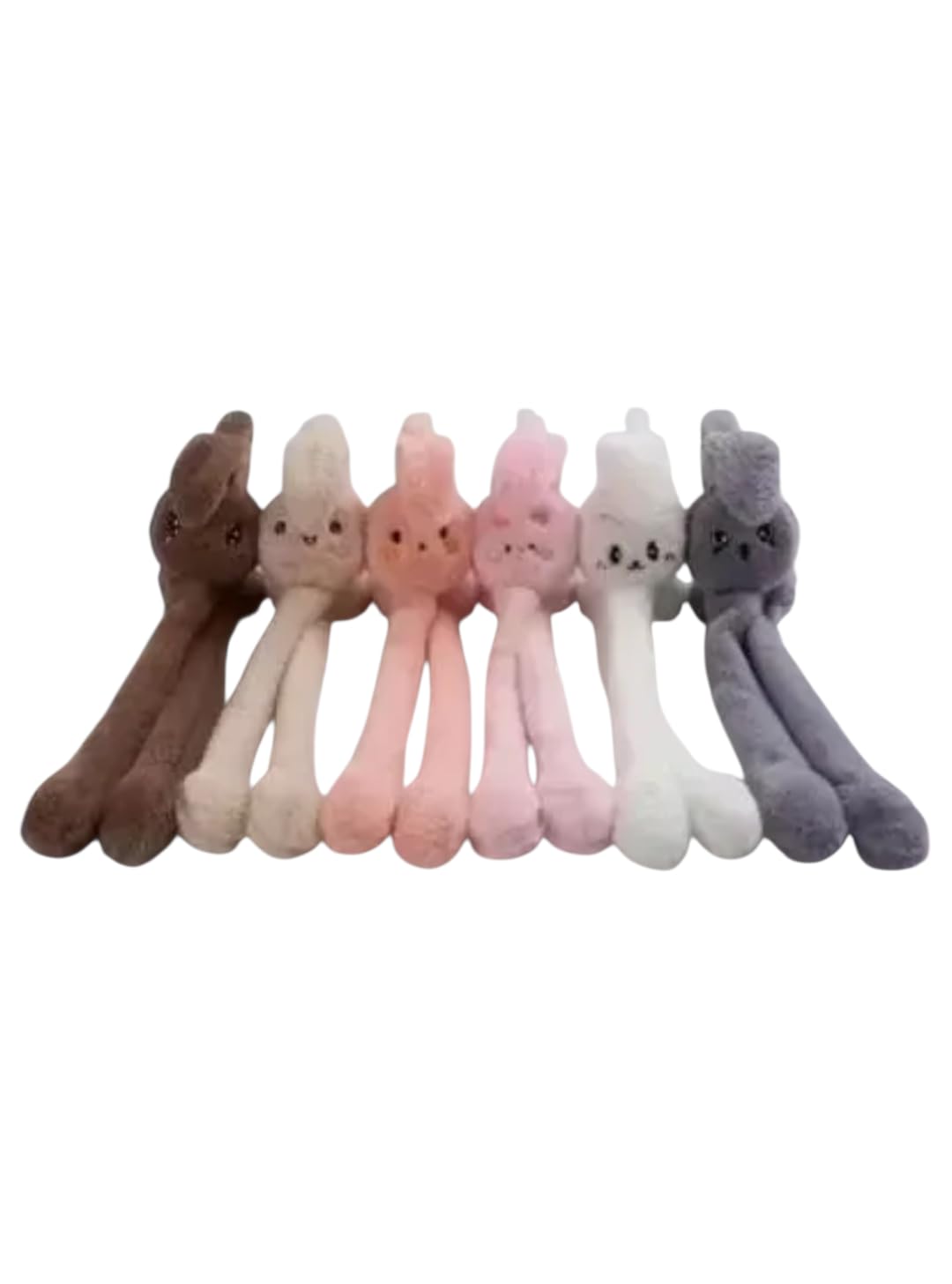 Cute Bunny Ear Muff with Long Scarf, Ultra Soft Plush Material, Super Warm, Skin-Friendly, Lightweight, Comfortable Winter Accessory, Random Color-image-28