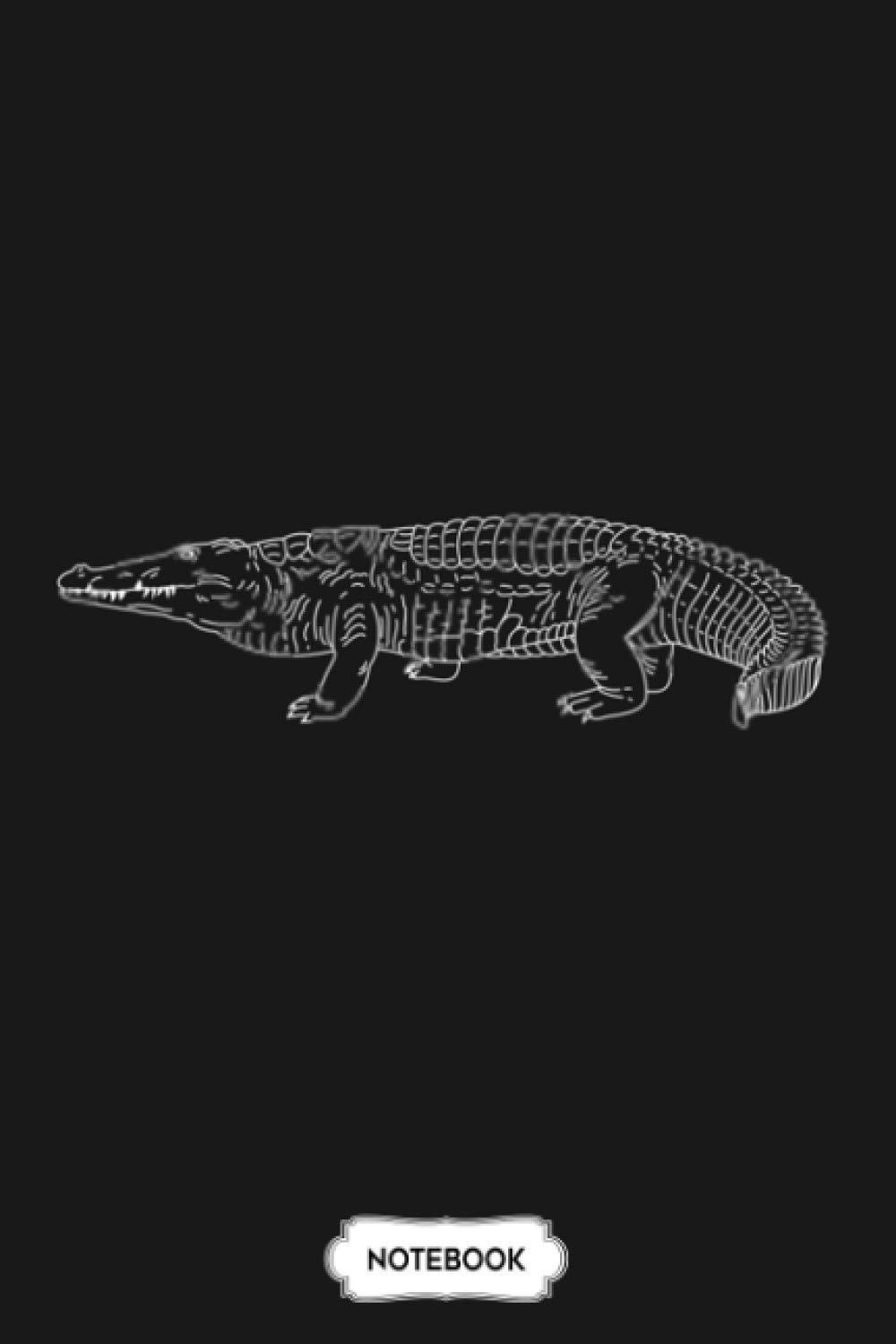 Crocodile Alligator Notebook: Journal, Matte Finish Cover, 6x9 120 Pages, Planner, Diary, Lined College Ruled Paper