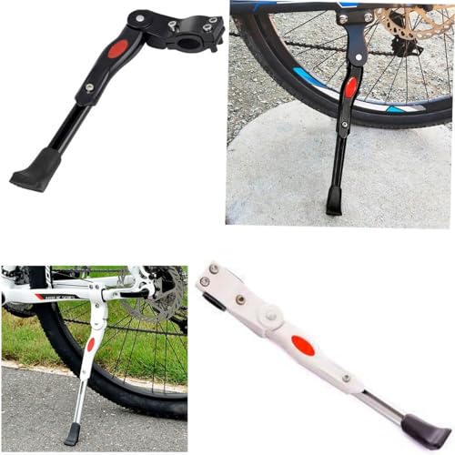 Descanso Lateral Bike Aro 20 Á 29 Regulável Alumínio Pezinho Apoio (Branco)