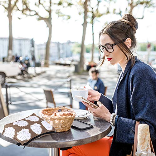 image for Chuangdi 6 Pieces Makeup Bag Toiletry Pouch Waterproof Cosmetic Bag wi