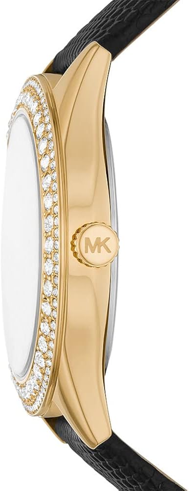 Michael Kors Orologio Per Le Donne, Movimento A Tre Lancette Harlowe, Orologio In Lucertola Con Cassa Da 38 Mm Michael Kors Orologio Per Le Donne, Movimento A Tre Lancette Harlowe, Orologio In Lucertola Con Cassa Da 38 Mm