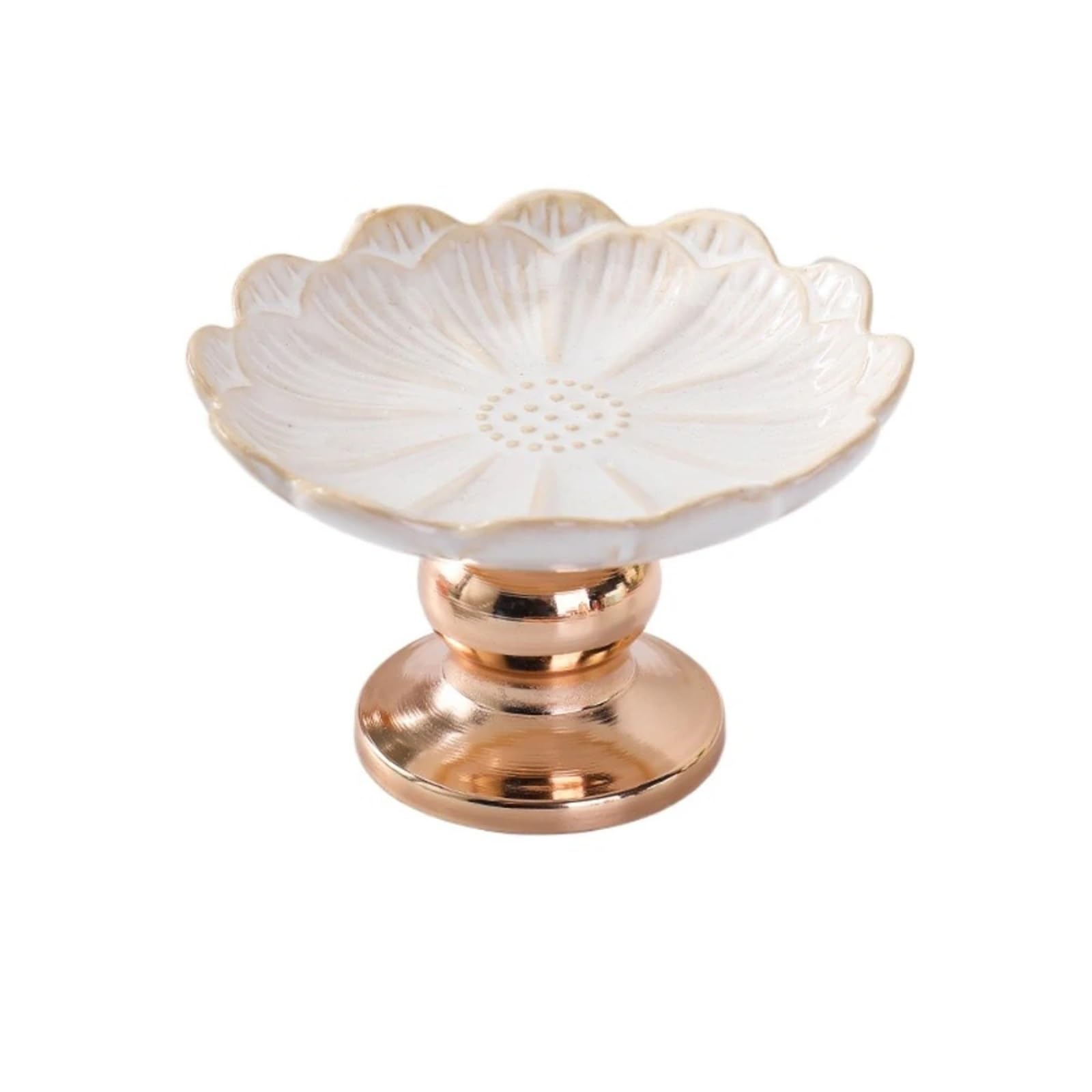 1Pair Home Decoration Ceramics Candle Stand Light Romantic Holder Candlestick for Candle(White)