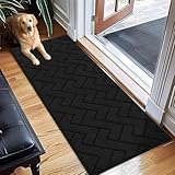 Design discret : notre paillasson est assez fin (environ 1 cm), il peut être utilisé n'importe où et ne se coincera pas sous votre porte. Le dos en caoutchouc thermoplastique durable maintient le paillasson fermement en place pour éviter les déplacements et les dérapages.