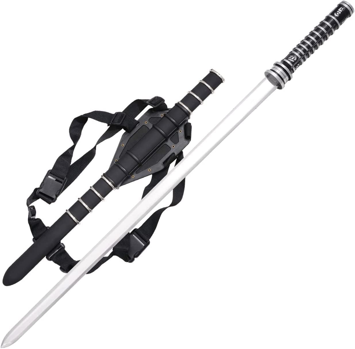 37” Fantasy Warrior Steel Blade Sword Cosplay Costume Replica Gift Metal Weapon