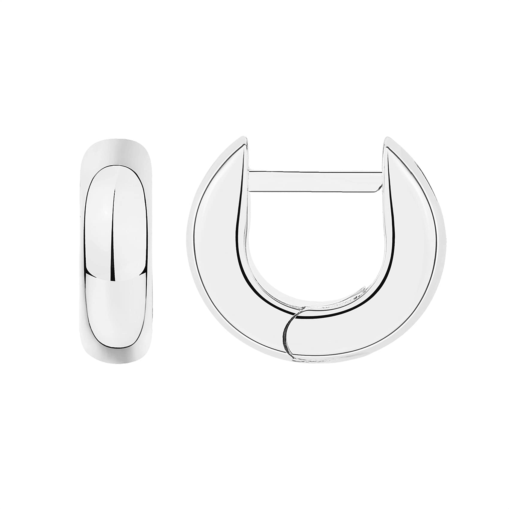PAVOI 14K Gold Plated Chunky Huggie Earrings for Women, Small Hoop Earrings