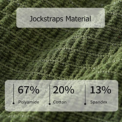 Jockland 3 Pack Men's Jock Strap, Wide Band Mesh Male Underwear Jockstraps Athletic Supporter For Gym Vasectomy #TOP4