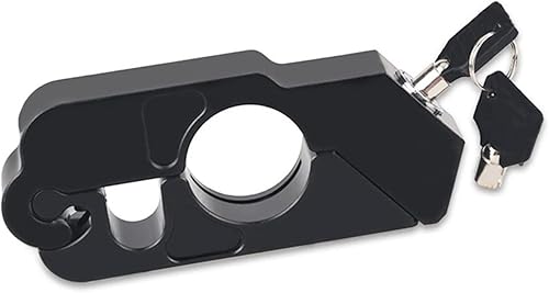 Miniatura 4 de Cerradura de manillar de motocicleta, aleación de aluminio, antirrobo, motocicletas, scooters, alarma de bicicleta, manillar de freno para fácil