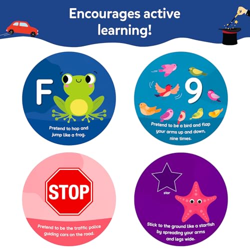 Image of Skillmatics Flash Cards for Toddlers - Jump & Learn Letters, Numbers, Shapes & Colours, Preschool Learning Toys, Travel Game, Gifts for Kids Ages 2, 3, 4, 5