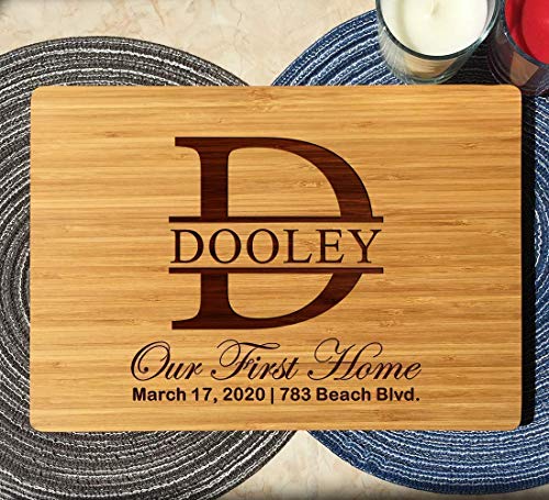 Housewarming Gifts, Personalized Cutting Board for New Home Owner, Couples, Friends, Parents, Unique Anniversary Presents for Our First Home, Home Gift for Our New Home sign, Home Sweet Home Sign