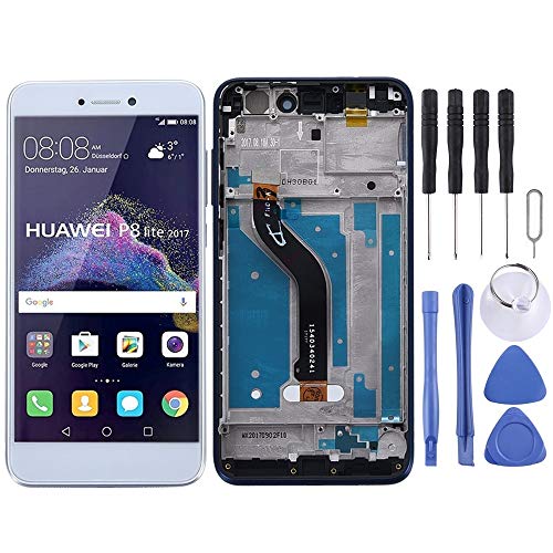 Écran LCD Honor 8 Lite avec cadre blanc pour retrouver une sensibilité tactile d'origine