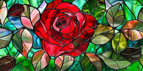 Diamond Painting Adulte haut de gamme mosaïque fleurs en verre géante 70x140cm