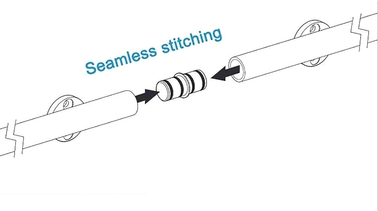 Sliding Ladder Kit with Rolling Library Rail Track Track kit(Gold,13ft/400cm Track kit)