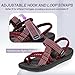 MEGNYA Women's Arch Support Summer Gowalk Leisure Casual Walking Shoes, Comfortable Hiking Water Sandals with Adjustable Straps Outdoor Shopping Hang Out Adventure Pink Size 8.5