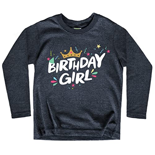 Image of Birthday Girl Shirt Crown 1st First 2nd Two 3rd 4th 5th Toddler Birthday Outfit