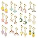 Hifot Boucle Oreille Clip Enfants 12 Paires, Petites Filles Princesse Clous Oreilles Set, Pretend Play Dress up Cadeau Fille Accessoire fête